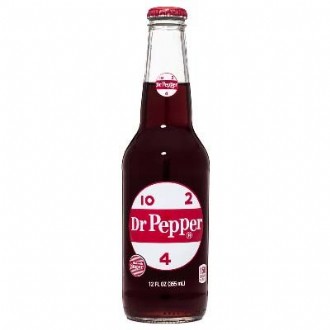 DR PEPPER GLASS BOTTLE
